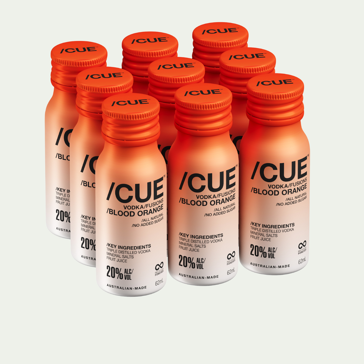 /CUE VODKA/FUSIONS /B-ORANGE 9-Pack